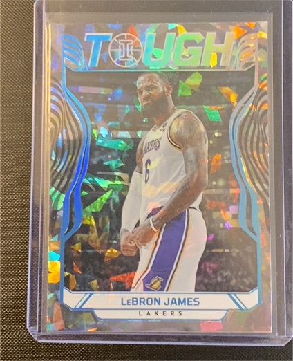 2021-22 Panini Illusions #24 LeBron James Tough Cracked Ice — front