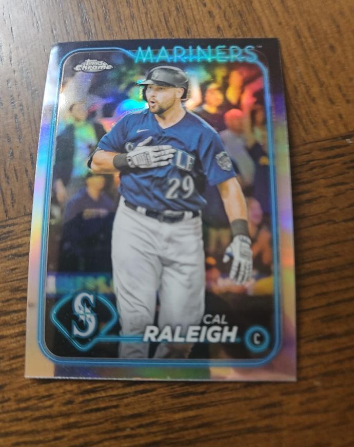 2024 Topps Chrome #119 Cal Raleigh — front