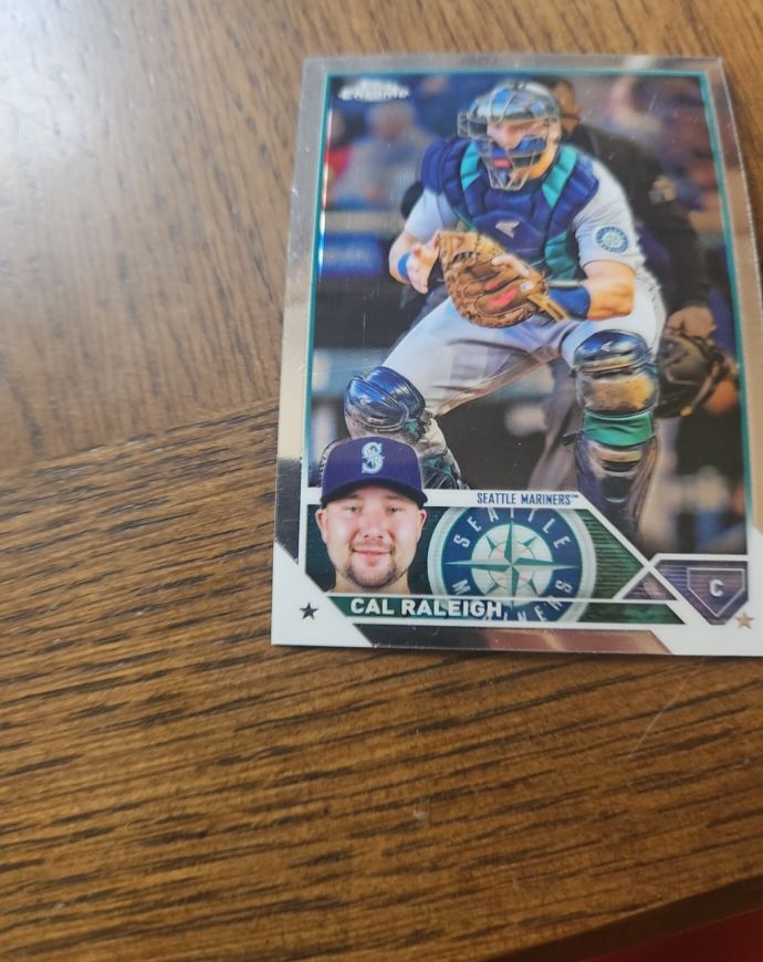 2023 Topps Chrome #141 Cal Raleigh — front