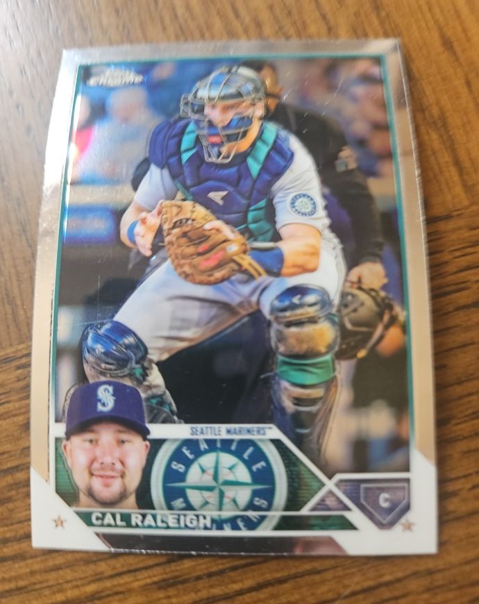 2023 Topps Chrome #141 Cal Raleigh — front