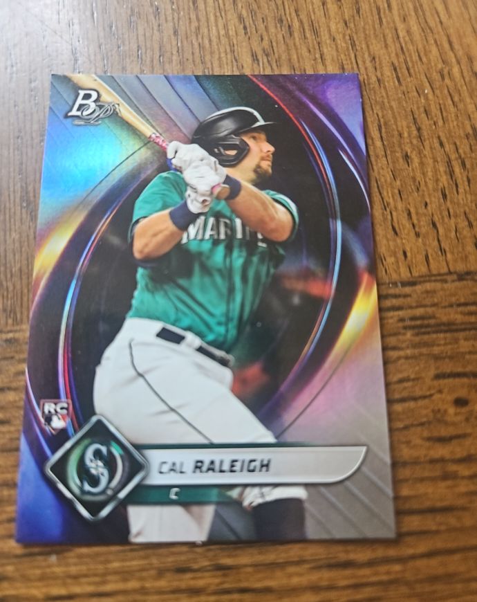 2022 Bowman Platinum #83 Cal Raleigh — front