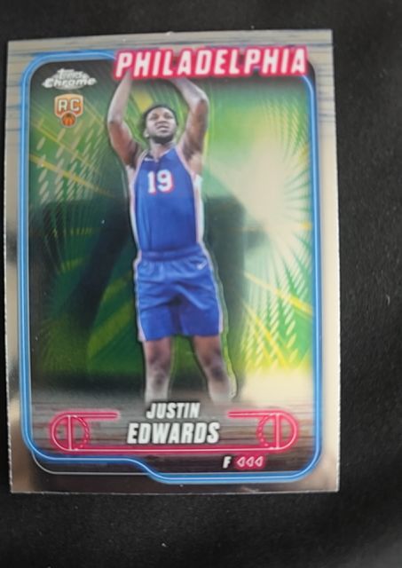 2024-25 Topps Chrome #161 Justin Edwards — front