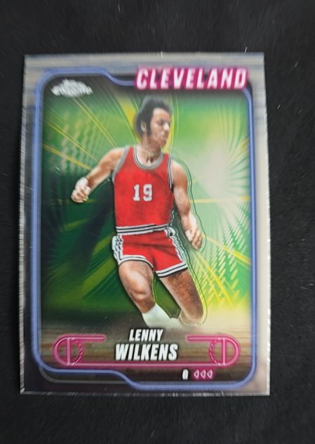 2024-25 Topps Chrome #14 Lenny Wilkens Cleveland Cavaliers — front