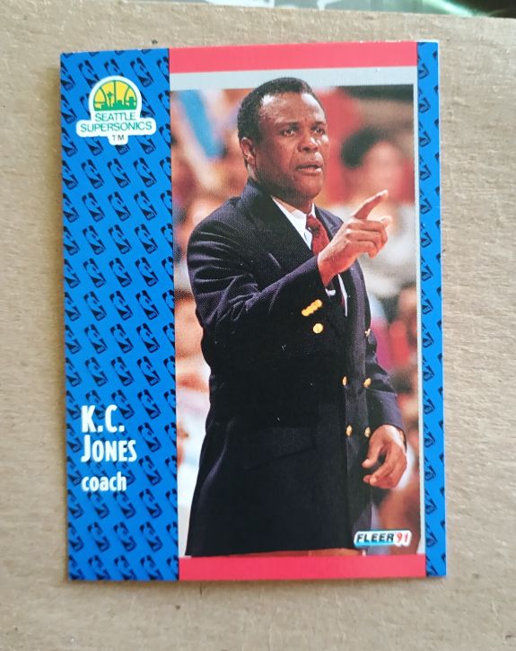 1991-92 Fleer #191 K.C. Jones — front