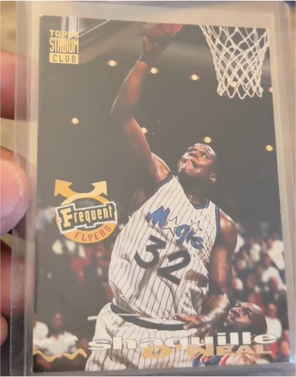 1993-94 Topps Stadium Club Frequent Flyers #358 Shaquille O'Neal — front