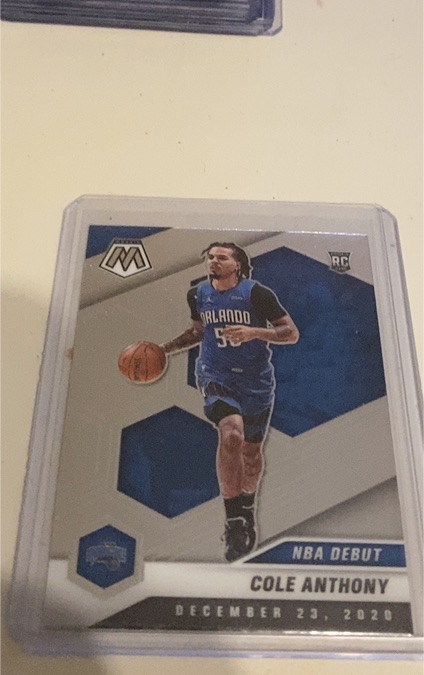 2020-21 Panini Mosaic NBA Debut Cole Anthony — front