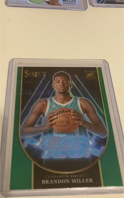 2023-24 Panini Select #11 Brandon Miller Neon Icon Rookie — front
