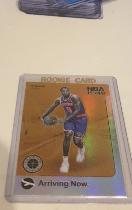 2019 Panini NBA Hoops Premium Stock #4 RJ Barrett Arriving Now — front