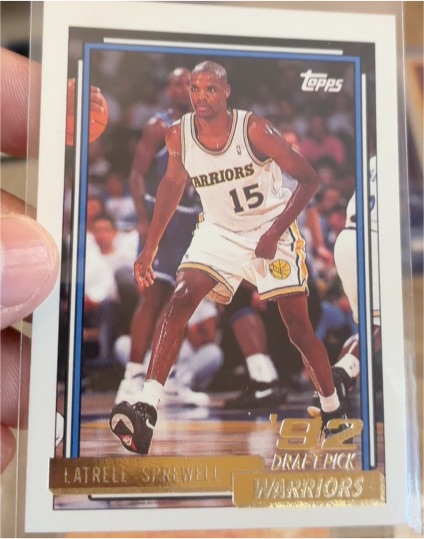1992-93 Topps #392 Latrell Sprewell — front