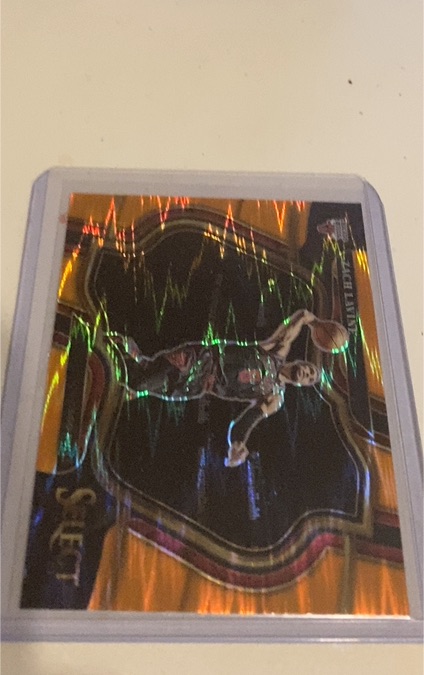2022 Panini Select Devin Booker Orange Flash Prizm — front