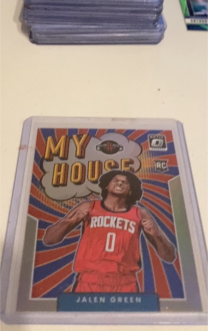 2021-22 Panini Donruss Optic #17 Jalen Green My House Rookie — front