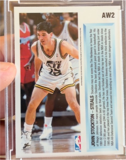 1992-93 Upper Deck #AW2 John Stockton — front