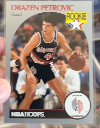 1990-91 Hoops #248 Drazen Petrovic — front