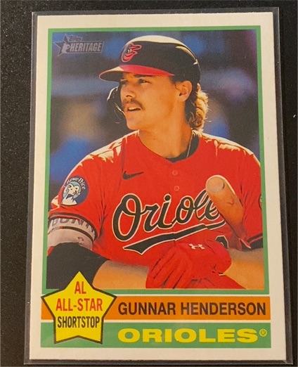 2025 Topps Heritage #174 Gunnar Henderson Baltimore Orioles — front