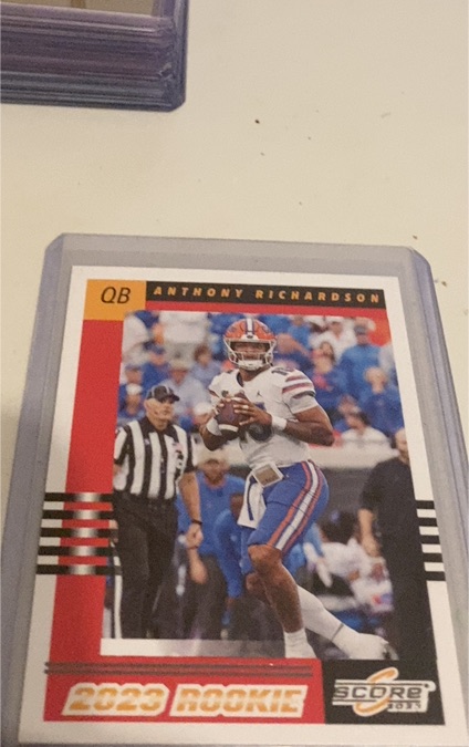 2023 Panini Score 2003 Throwback Rookie #4 Anthony Richardson — front