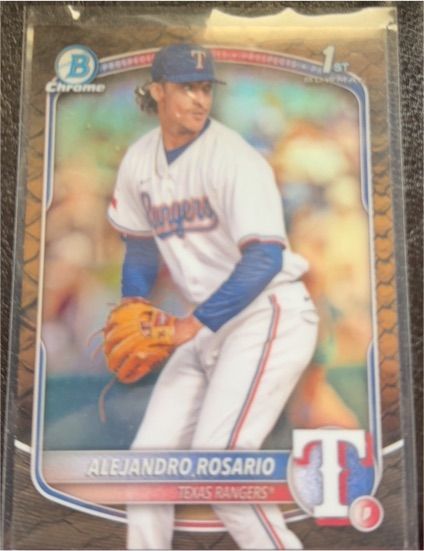 2025 Bowman Chrome #BCP-125 Alejandro Rosario — front