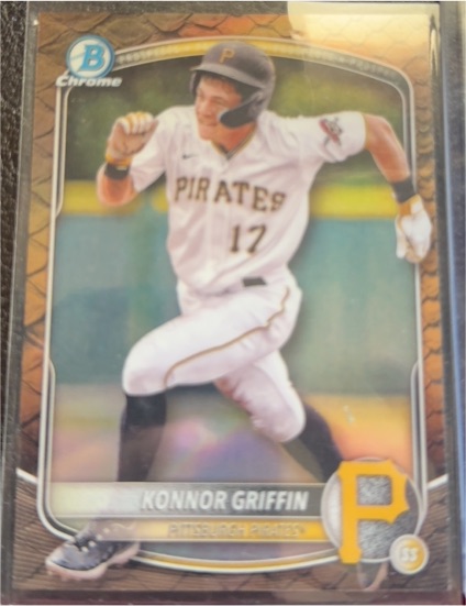 2025 Bowman Chrome Prospects #BCP-86 Konnor Griffin — front
