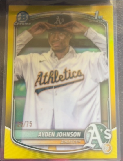 2025 Bowman Chrome #BCP-197 Ayden Johnson — front