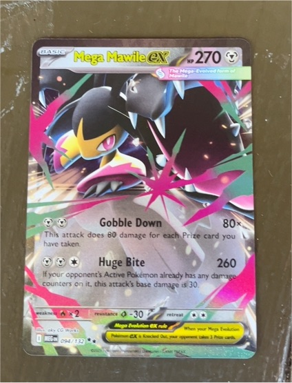 2025 Pokémon Mega Mawile ex #094/132 — front