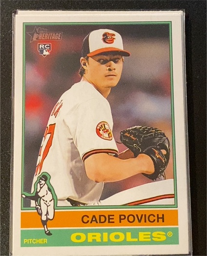 2025 Topps Heritage #219 Cade Povich — front