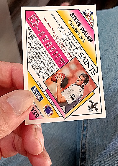 1991 Pacific #239 Steve Walsh — back