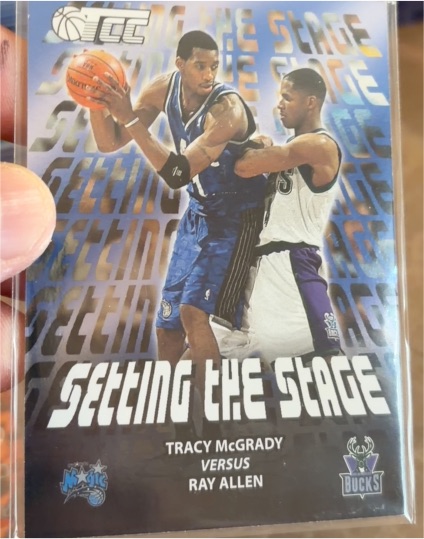 2001-02 Topps TCC #SS1 Tracy McGrady vs Ray Allen Setting the Stage — front