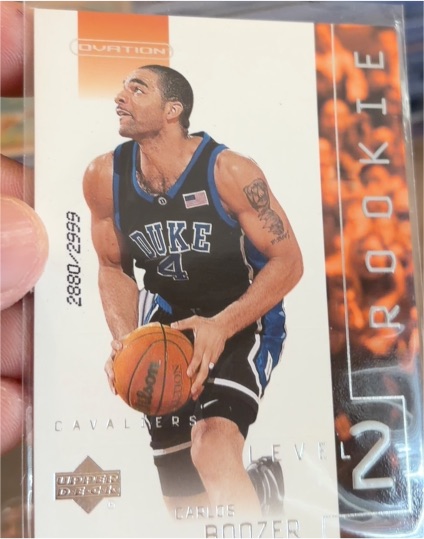 2002-03 Upper Deck Ovation #115 Carlos Boozer Rookie Card — front