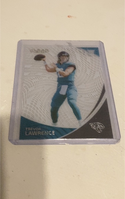 2021 Panini Chronicles Clear Vision Rookies #CVR-1 Trevor Lawrence — front