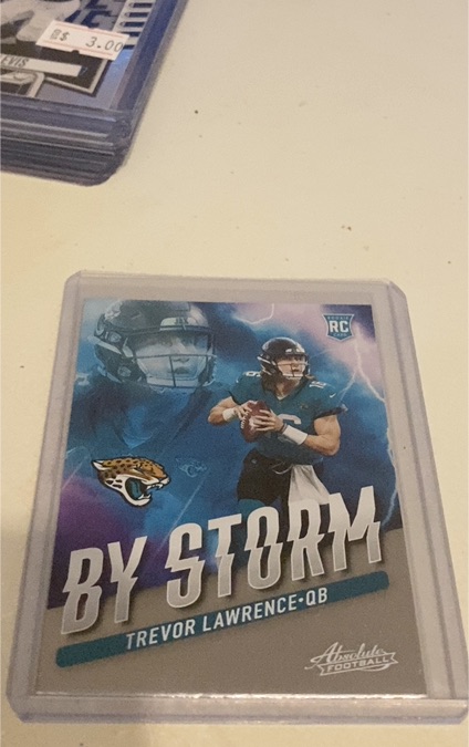 2021 Panini Absolute By Storm #BST-1 Trevor Lawrence — front