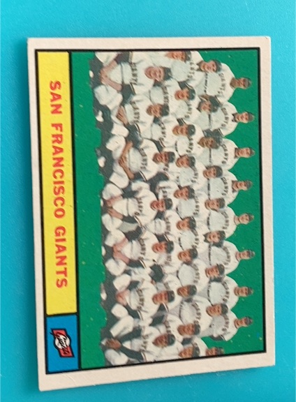1961 Topps #167 San Francisco Giants Team — front