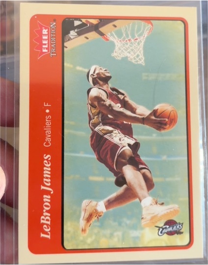 2004-05 Fleer Tradition #140 LeBron James — front