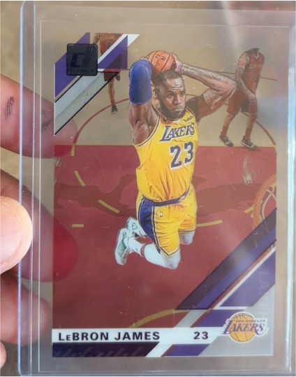 2019-20 Panini Clearly Donruss #20 LeBron James — front