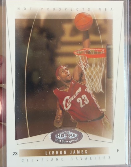 2004-05 Fleer Hot Prospects #54 LeBron James — front