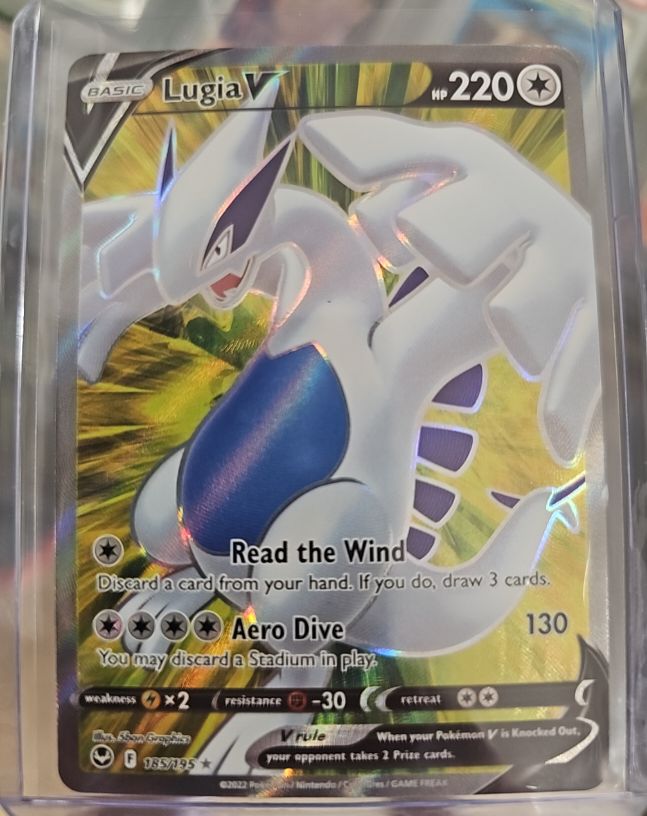 2022 Pokémon Silver Tempest #185 Lugia V — front