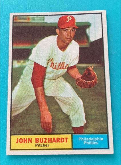 1961 Topps #3 John Buzhardt — front
