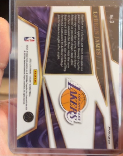 2021 Panini Select #3 LeBron James — front