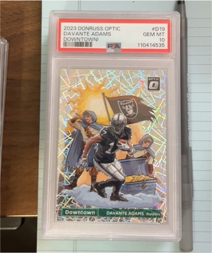 2023 Donruss Optic #D19 Davante Adams Downtown — front