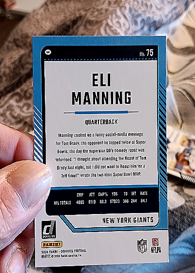 2024 Donruss #75 Eli Manning — back