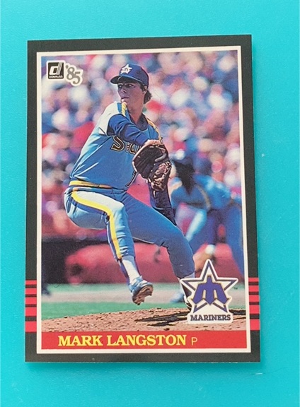 1985 Donruss #557 Mark Langston — front
