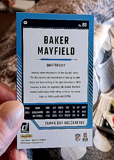 2024 Panini Donruss #80 Baker Mayfield — back