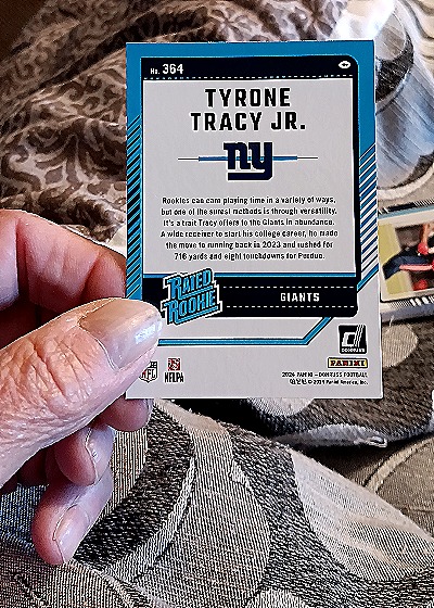 2024 Panini Donruss #364 Tyrone Tracy Jr. — back