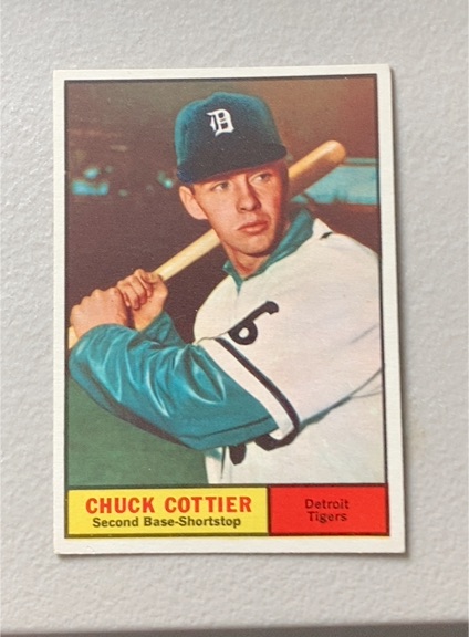 1961 Topps #13 Chuck Cottier — front
