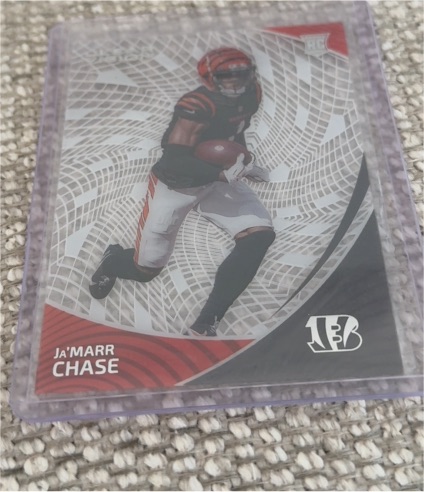 2021 Panini Chronicles Clear Vision #CVR-5 Ja'Marr Chase — front