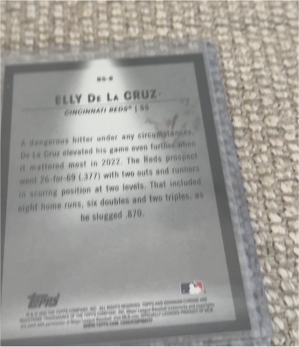 2023 Topps #85-6 Elly De La Cruz — front