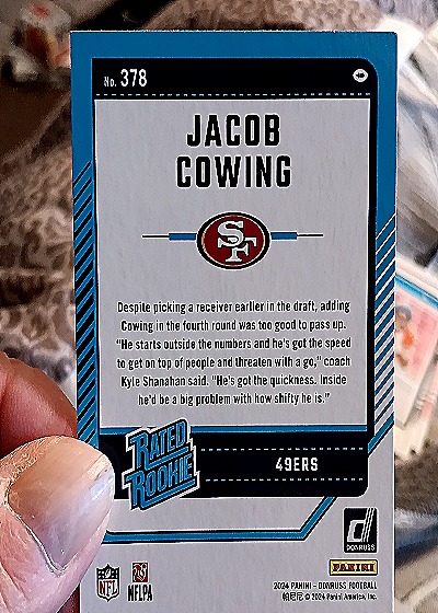 2024 Donruss #378 Jacob Cowing — back
