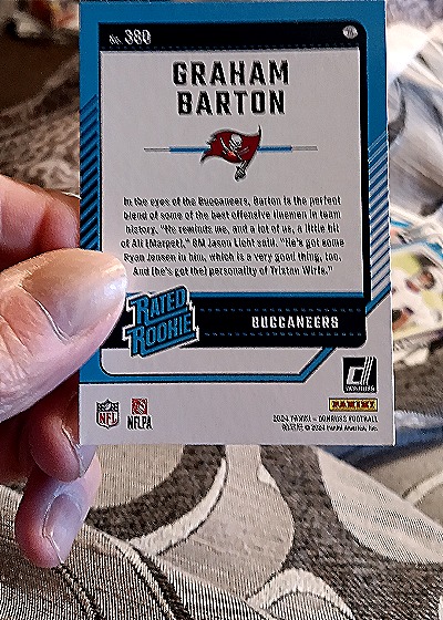 2024 Donruss #380 Graham Barton — back