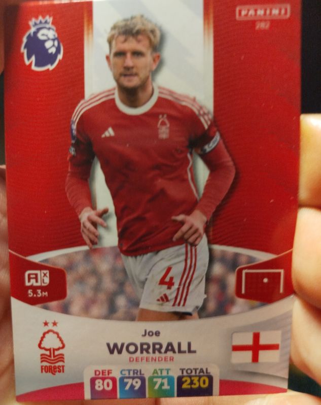 2024 Panini Adrenalyn XL Premier League #282 Joe Worrall — front