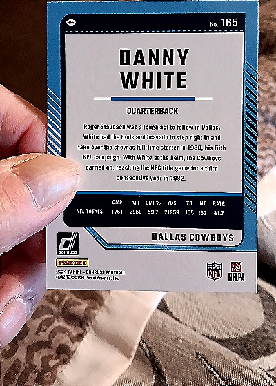 2024 Donruss #165 Danny White — back
