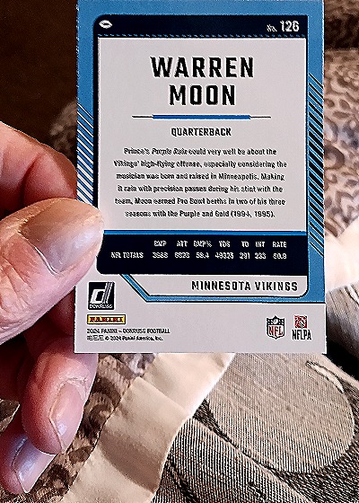 2024 Donruss #126 Warren Moon — back