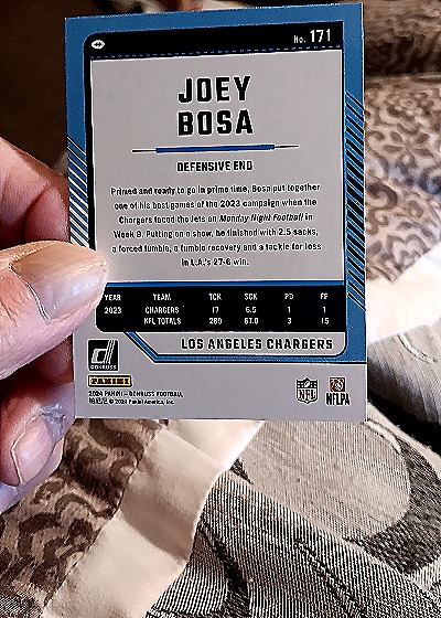 2024 Panini Donruss #171 Joey Bosa — back